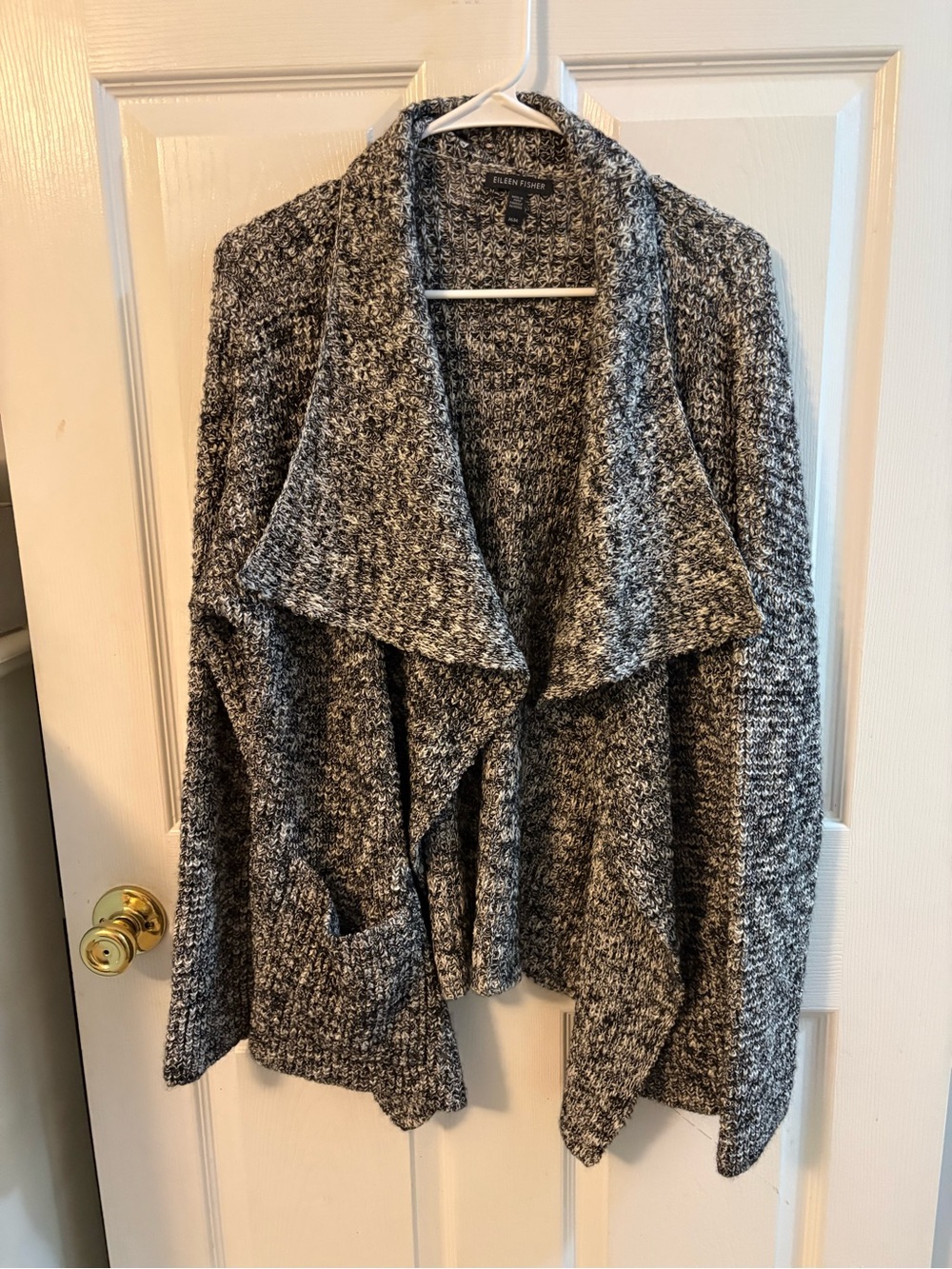 Eileen Fisher baby alpaca/organic cotton cardigan sweater